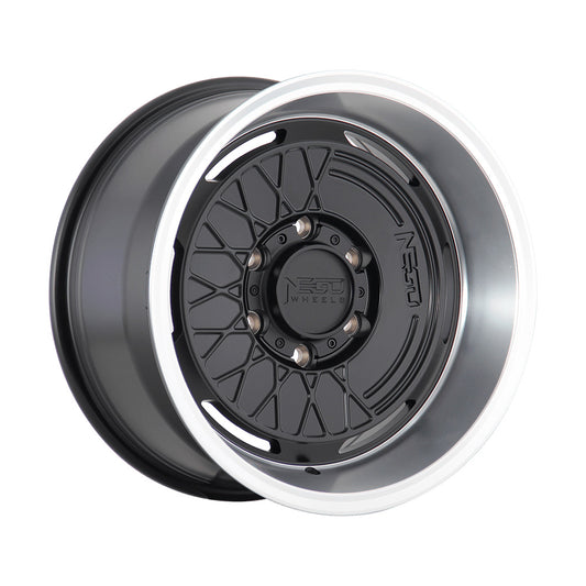NEGU05 17x8.5 ET0 (6x139.7) CB110 - matte black + machined lip