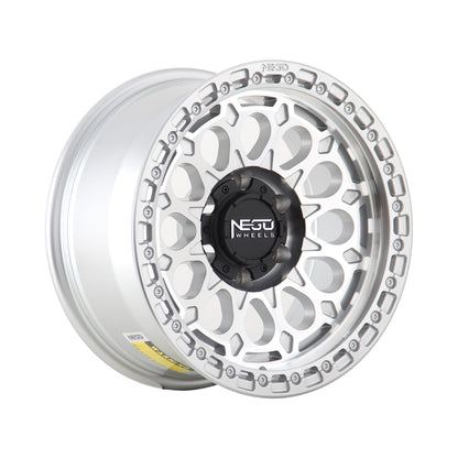 NEGU06 17x8.5 ET0 (6x139.7) CB110- Silver Machined Face