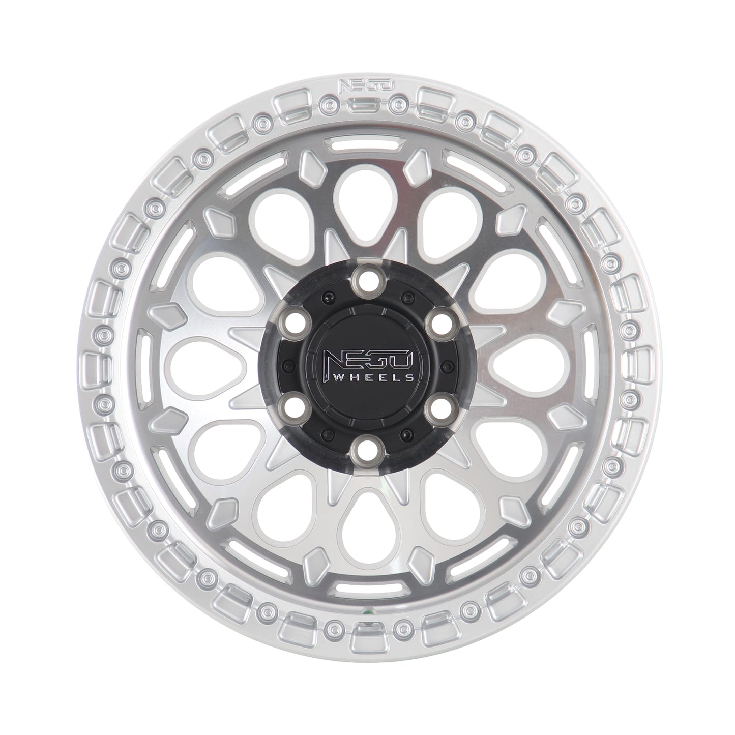 NEGU06 17x8.5 ET0 (6x139.7) CB110- Silver Machined Face