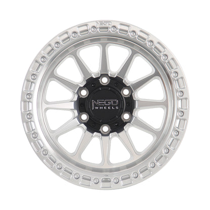 NEGU07 17x8.5 ET-12 (6x139.7) CB110 - silver machine face