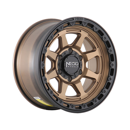 NEGU08 17x8.5 ET0 (6x139.7) CB110 - Bronze+black lip