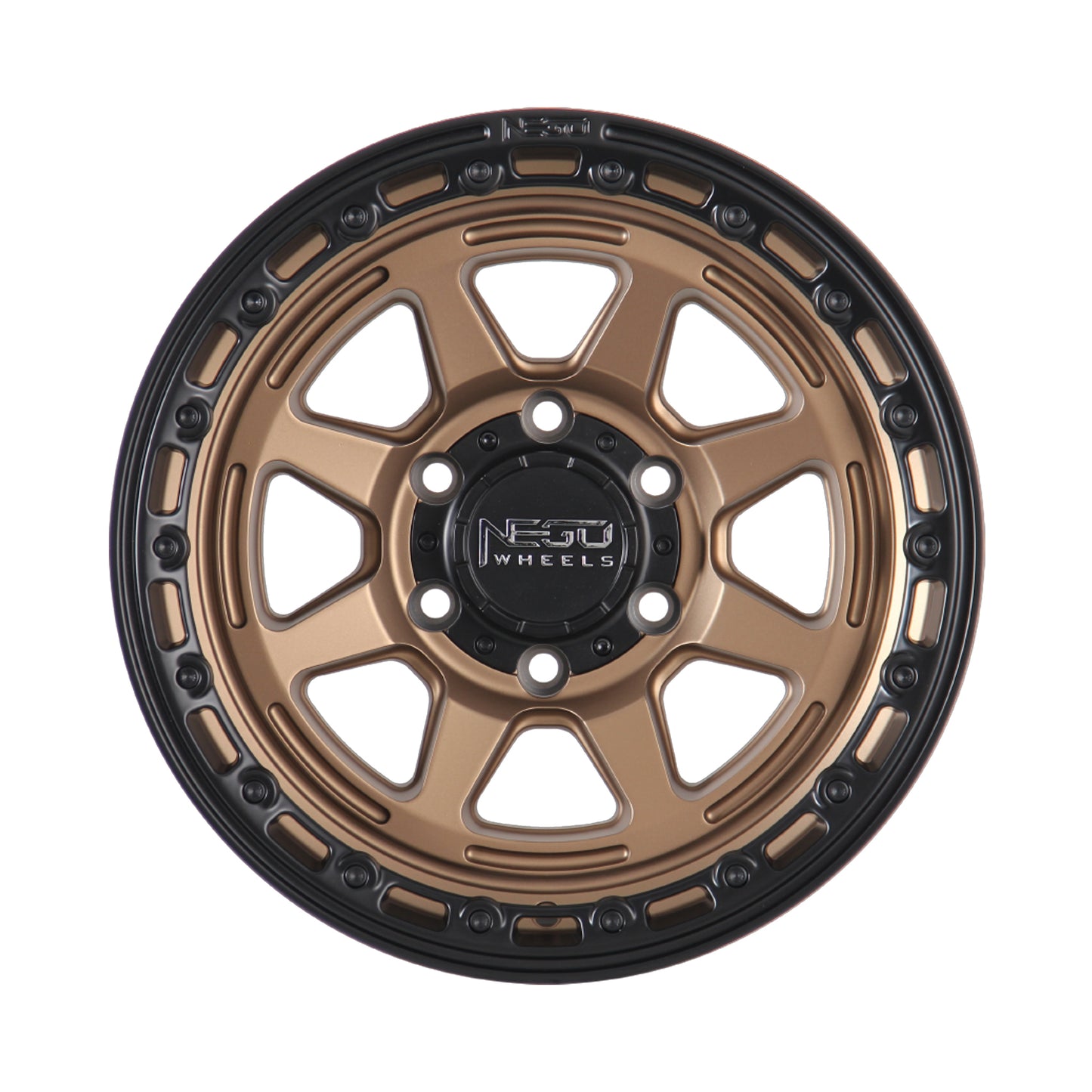 NEGU08 18x8.5 ET12 (6x139.7) CB110 - Bronze+black lip
