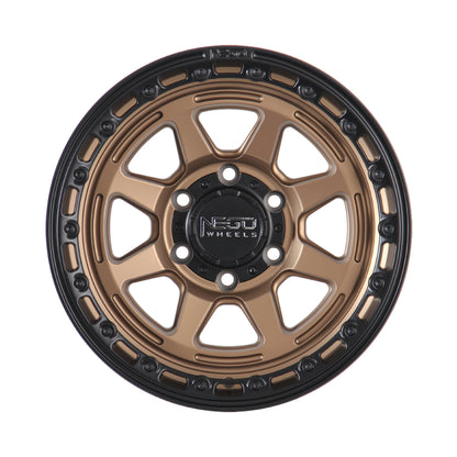 NEGU08 18x8.5 ET12 (6x139.7) CB110 - Bronze+black lip