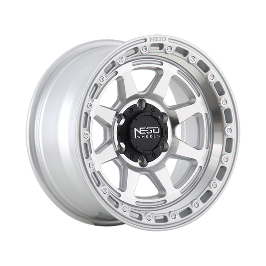 NEGU08 17x8.5 ET0 (6x139.7) CB110 - silver machine face