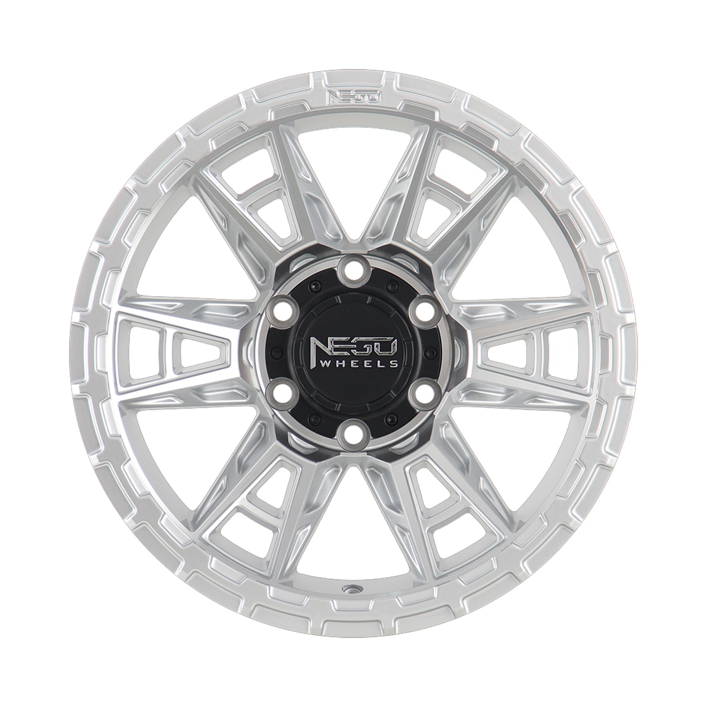 NEGU10 17x8.5 ET0 (6x139.7) CB110- Silver Machined Face
