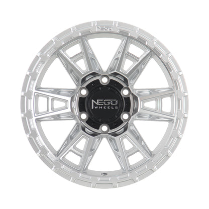 NEGU10 17x8.5 ET0 (6x139.7) CB110- Silver Machined Face