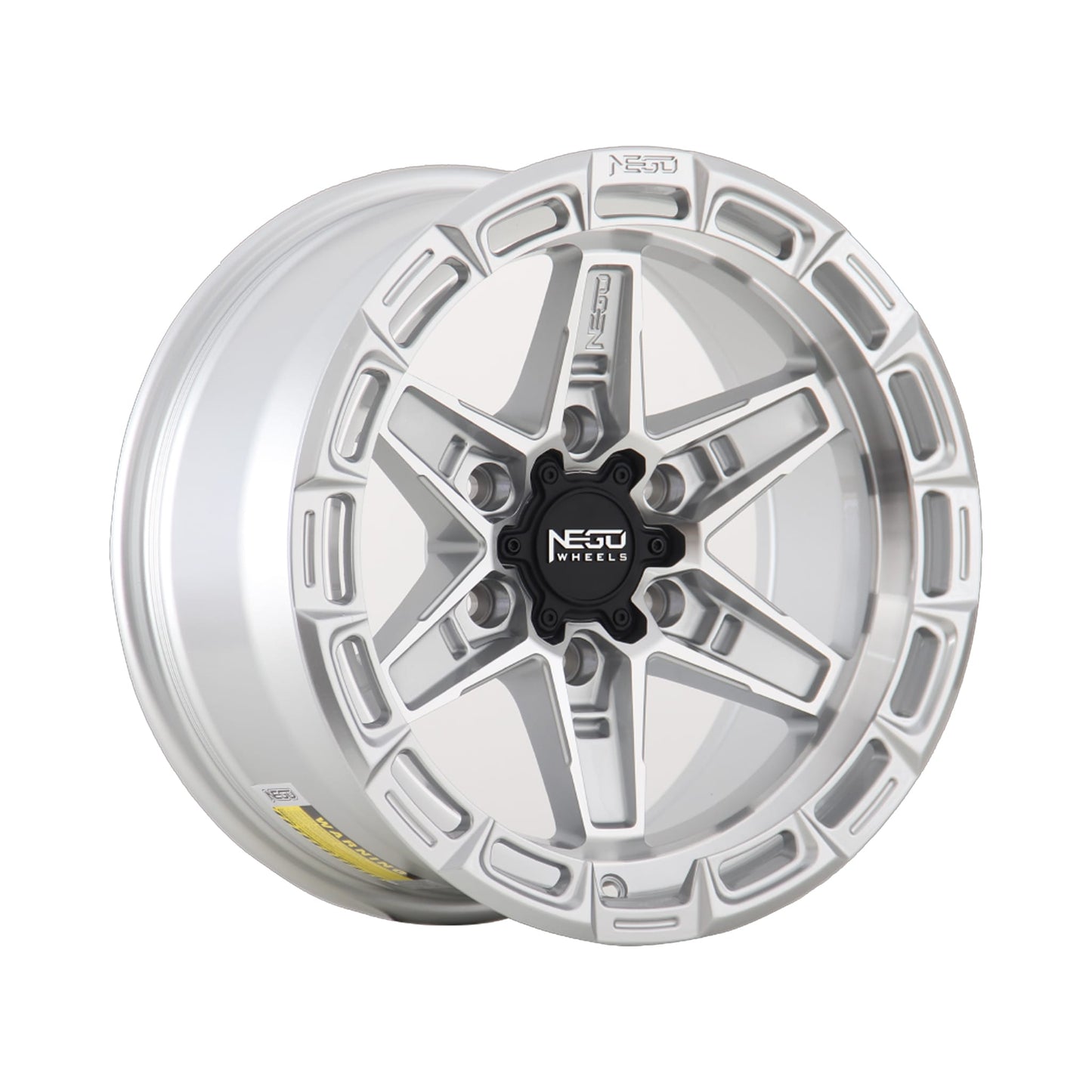 NEGU11 17x8.5 ET0 (6x139.7) CB106.2- Silver Machined Face