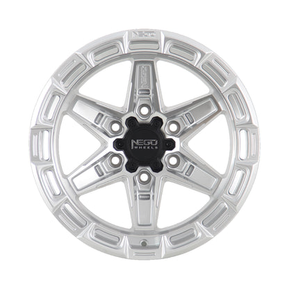 NEGU11 17x8.5 ET0 (6x139.7) CB106.2- Silver Machined Face