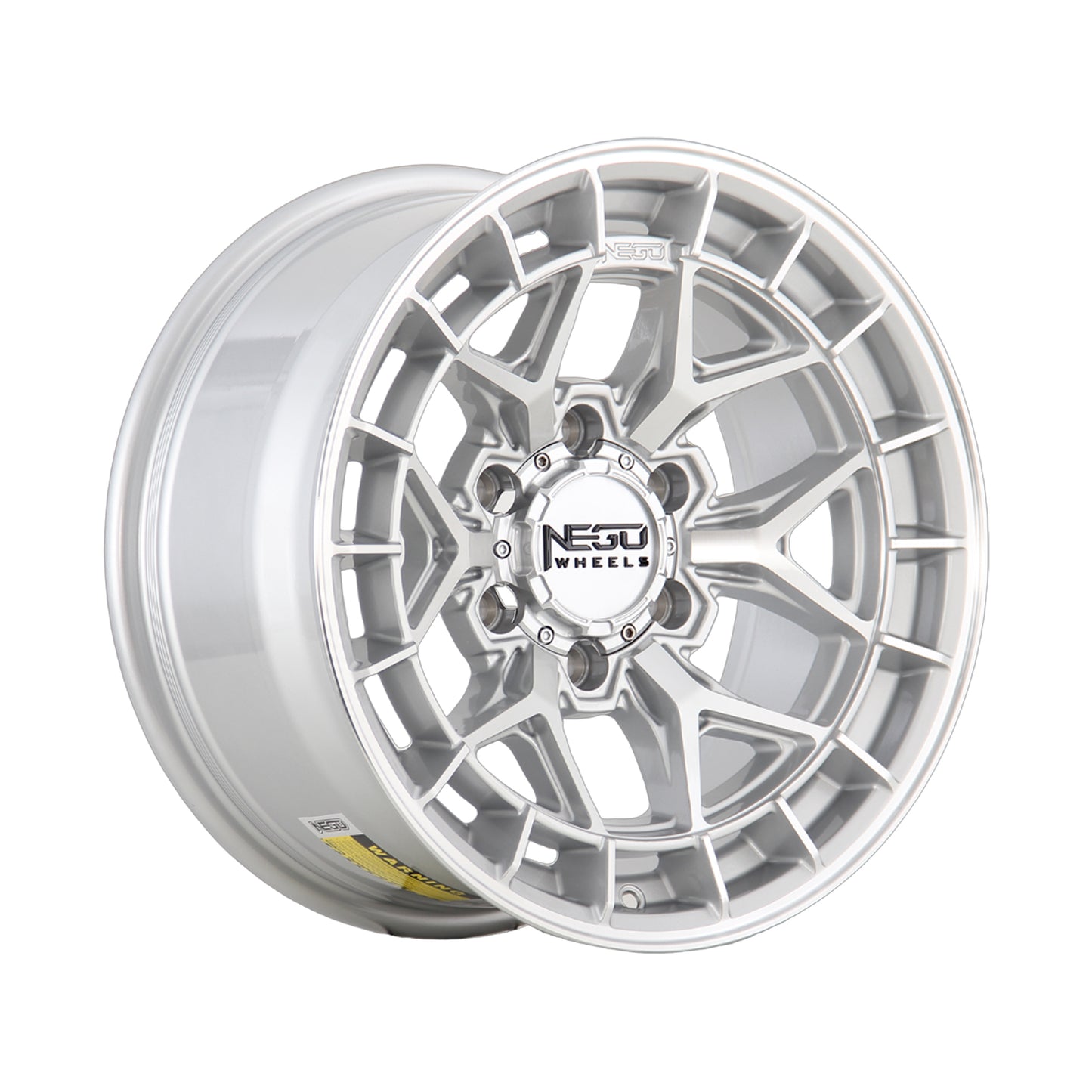 NEGU13-17x8.5 ET15 (6x139.7) CB106.2- Silver Machined Face
