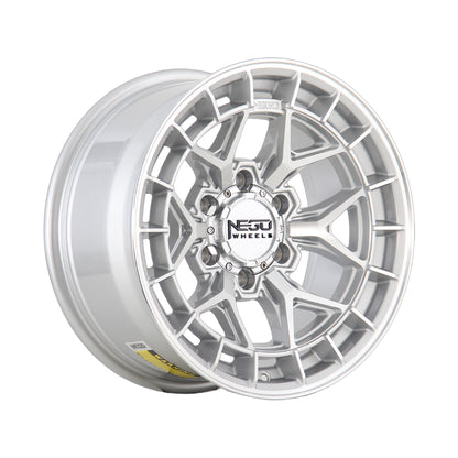 NEGU13-17x8.5 ET15 (6x139.7) CB106.2- Silver Machined Face