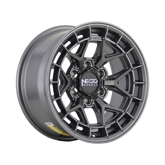 NEGU13-17x8.5 ET25 (6x139.7) CB106.2- Matte Gunmetal