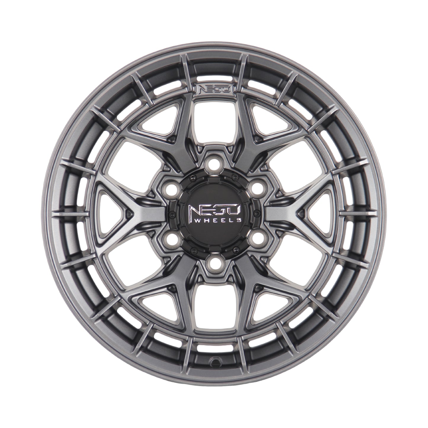 NEGU13-17x8.5 ET25 (6x139.7) CB106.2- Matte Gunmetal