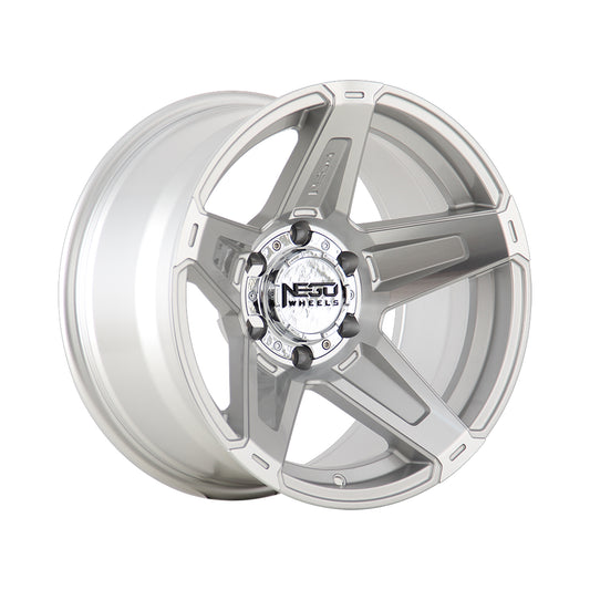 NEGU50 17x9 ET-24 (6x139.7) CB110- Silver Machined Face