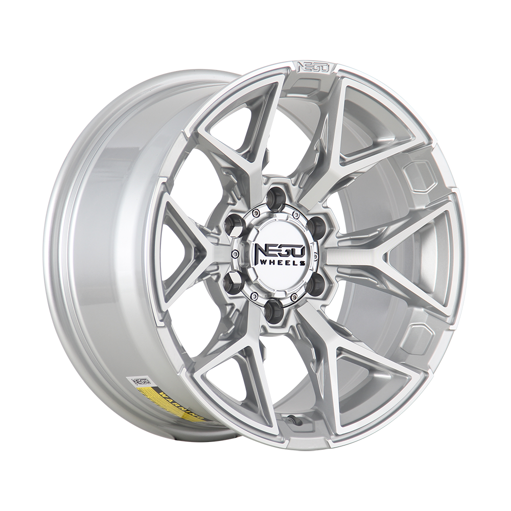 NEGU14 - 17x8.5 ET0 (6x139.7) CB110 - Silver Machined Face