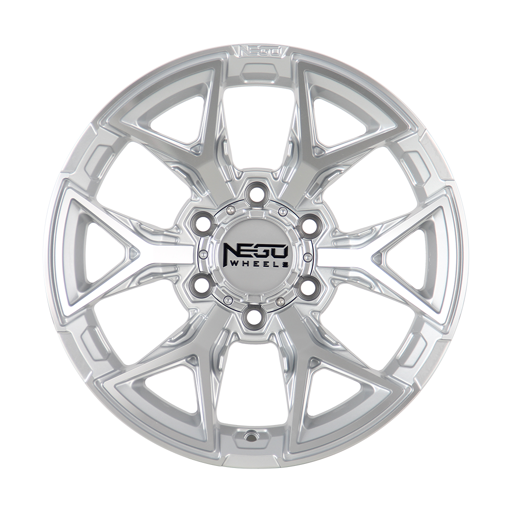 NEGU14 - 17x8.5 ET0 (6x139.7) CB110 - Silver Machined Face